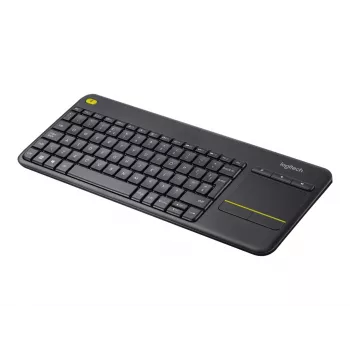 Logitech Wireless Touch Keyboard K400 Plus Mini QWERTZ preto