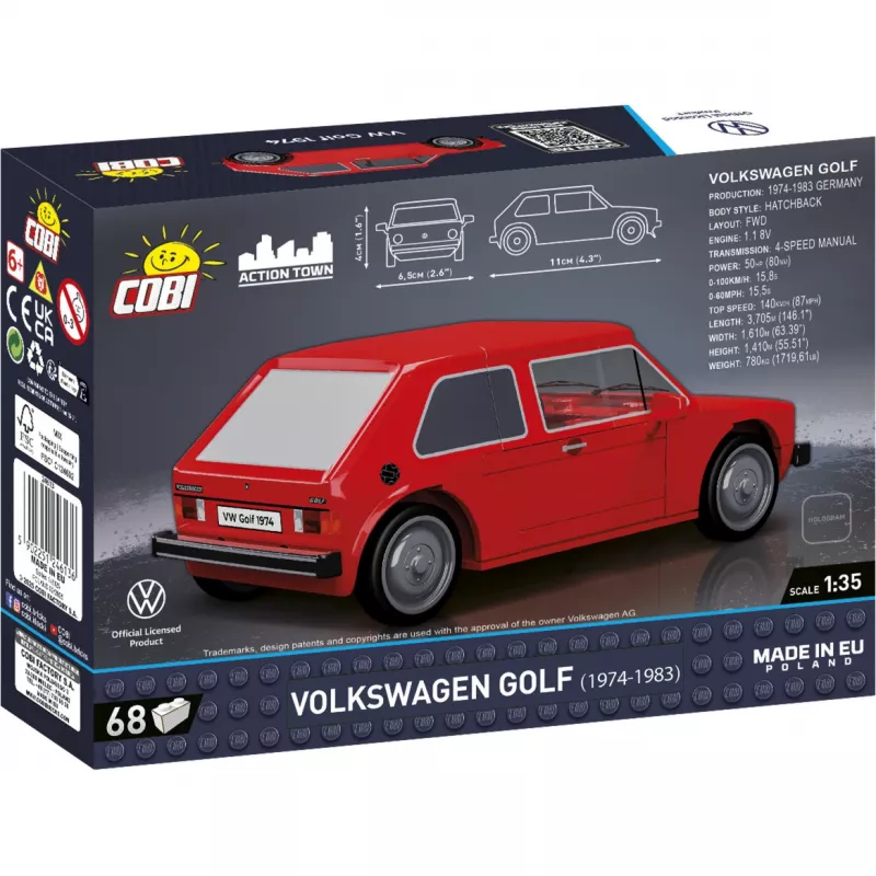 Kit de montagem Cobi Volkswagen Golf 1974–1983 1:35