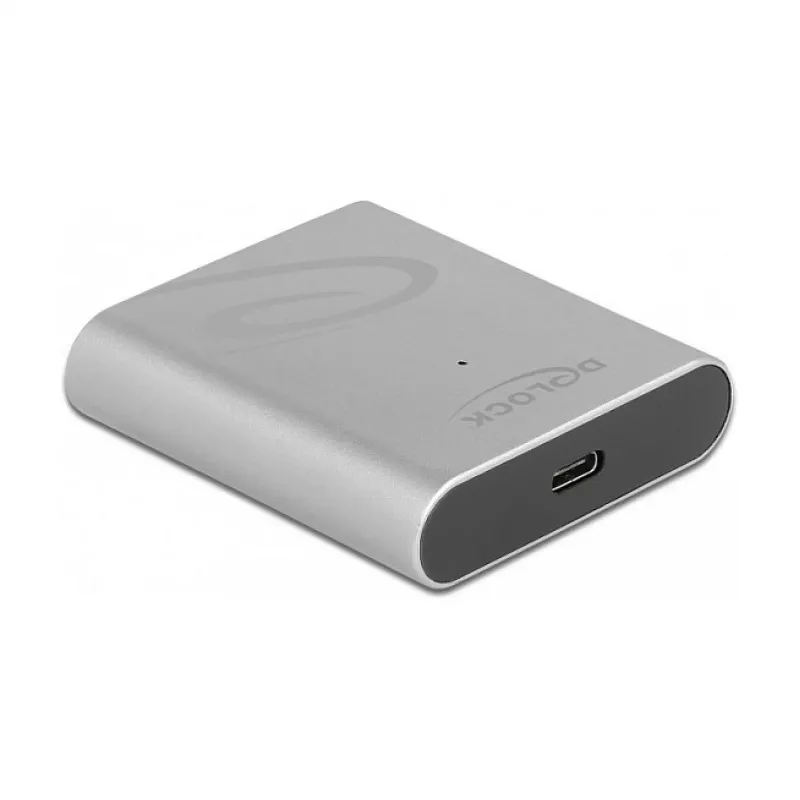 Leitor de cartões DeLOCK 91751 USB 3.2 Gen 1 Type-C prateado