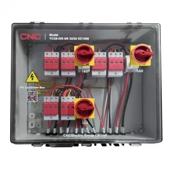 Caixa combinadora PV CNC NV822324 DC 6in-6out IP66
