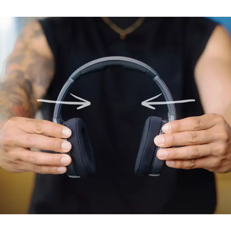 Skullcandy Crusher 540 Active S6EVW-T992 auscultadores over-ear, sem fios e com fio, Bluetooth, Sensory Bass, bateria de 40 h, dobráveis, Black Coal