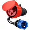 go-e adaptador Gemini flex 22 kW para CEE azul 16 A – Preto – reto – reto – IP55 – 22 kW – 16 A
