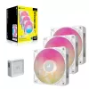 Ventoinhas Corsair iCUE LINK RX120 MAX RGB 12 cm branco 3 unid. 400-2000 rpm