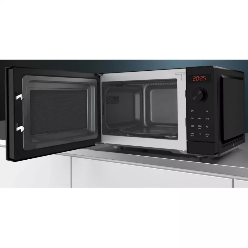 Siemens iQ300 FF023LMB2 Micro-ondas preto micro-ondas solo de bancada 20 L 800 W