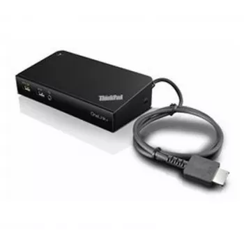 Lenovo 40A40090EU docking station/replicador de portas para portátil com fios USB 3.2 Gen 1 (3.1 Gen 1) Type-A preto