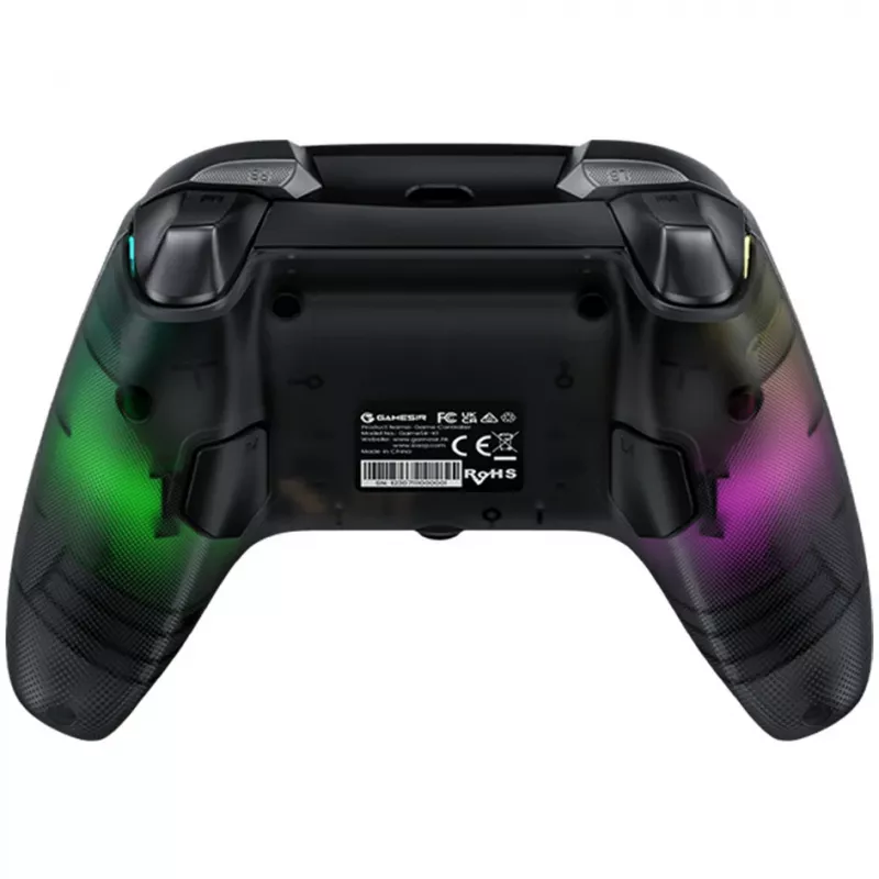 Comando GameSir Kaleid preto transparente com fios USB Type-C para Xbox One / Xbox Series X / Series S, cabo de 3 m
