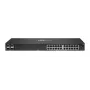 HPE - Aruba 6000 24G 4SFP Switch - Switch - L3 - gerido 24 x 10/100/1000 + 4 x Gigabit SFP fluxo de ar lateral montável em rack AC 100 127 V / 200 240 V