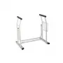 Assento de sanita SUNDO 15800 com porta-jornais, estrutura de aço, antiderrapante, 114 kg máx., 485×665×755 mm