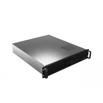 Caixa rack Lanberg SC01-5202-12B 2U preta 3 ventoinhas HDD+SSD