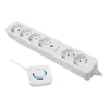 Extensão de alimentação LogiLink LPS271 1.5m 6 tomadas AC interior branco
