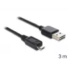 Cabo USB DeLOCK EASY-USB 2.0-A - USB 2.0 Micro-B 3 m