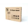 Suporte de TV de chão GEMBIRD TVS-86TR-01-W para televisores de 37–86 polegadas, branco, orientável e inclinável, VESA 200x200–600x400, carga máx. 50 kg