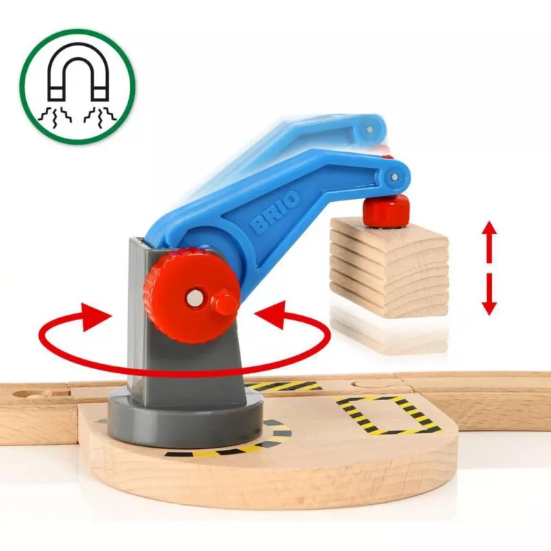 Brio World conjunto inicial de comboio de mercadorias com grua