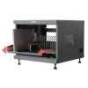 Prateleira de rack TECHLY 367652 organizador de cabos com fixação adesiva 3M, aço, 550×550×410 mm, preto