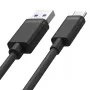 Cabo UNITEK USB USB-A — USB-C 50CM, Y-C481BK PRETO
