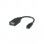 Cabo USB 2.0 ROLINE, USB 2.0 Type Micro B - tipo A fêmea, OTG 0,15 m (11.02.8311)