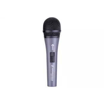 Microfone vocal dinâmico Sennheiser e 825-S, cardioide, 40–15.000 Hz, XLR com fio, caixa metálica