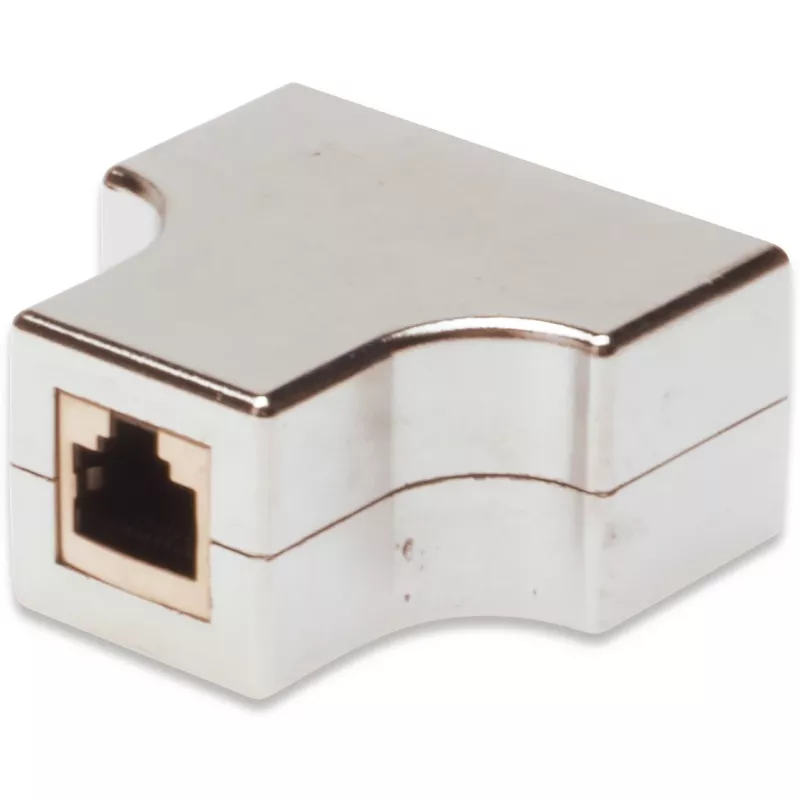 Cabo de rede Digitus CAT 5e Acoplador modular RJ45 blindado cinzento