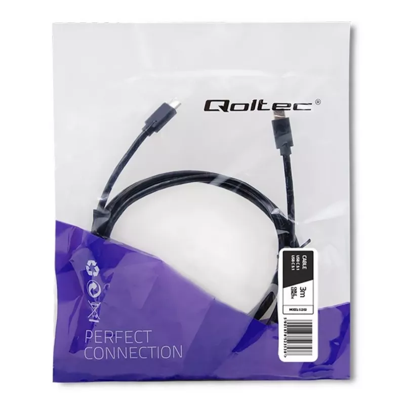 Ficha USB 3.1 Type-C macho para ficha USB 3.1 Type-C macho