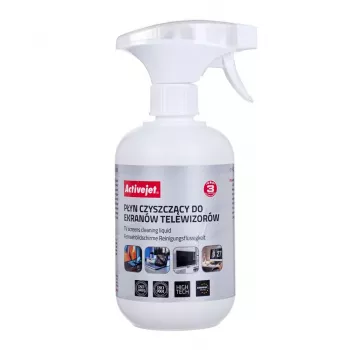 Spray de limpeza de equipamentos ActiveJet AOC-028 500 ml — para ecrãs LCD/LED/Plasma, frasco de spray