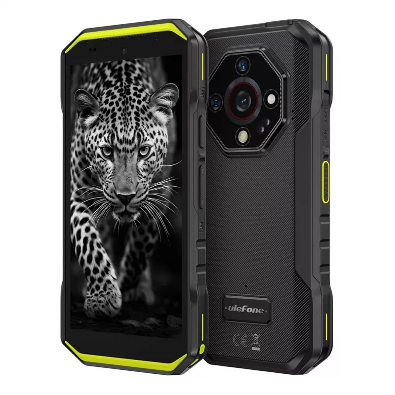 Ulefone Armor X32 smartphone, 5,65 polegadas, 6 GB RAM, 128 GB, Android 14, 5500 mAh, Vivid Green