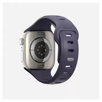Pulseira Nomad Tempo Band lilás de borracha, compatível com smartwatch, 18 mm de largura, pulso 135–175 mm