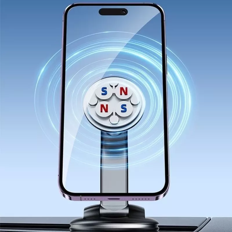 Suporte magnético para telemóvel Awei X45 para montagem no para-brisas e no painel, compatível com smartphones