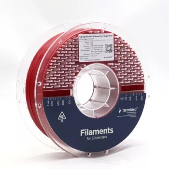 Filamento para impressão 3D GEMBIRD ABS 1,75 mm vermelho 1 kg
