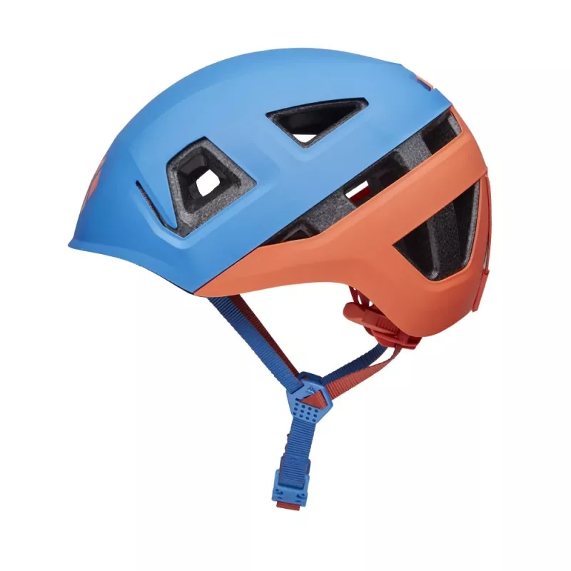 Capacete de escalada para criança Diamond Capitan Kid's preto - azul/persimmon