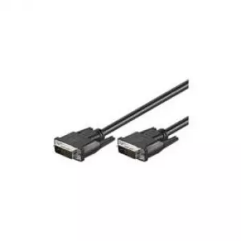 Cabo DVI-D FullHD Wentronic Goobay Dual Link, preto, 3 m - ficha DVI-D Dual-Link (24+1 pinos) macho > ficha DVI-D Dual-Link (24+1 pinos) macho (68083)