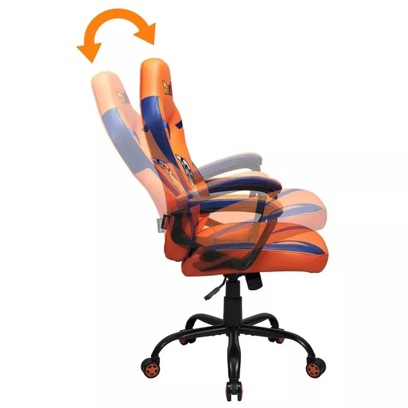 Cadeira de escritório Subsonic SA5573-D6 assento acolchoado laranja