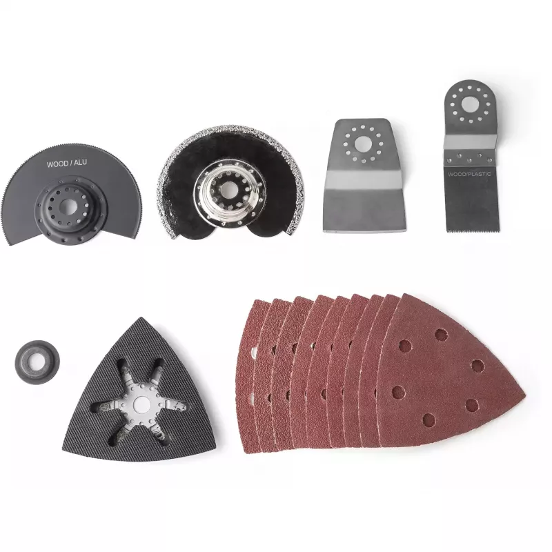 Ferramenta multifunções a bateria Power X-Change VARRITO, 18 Volt (vermelho/preto, sem bateria e carregador, incl. acessórios)