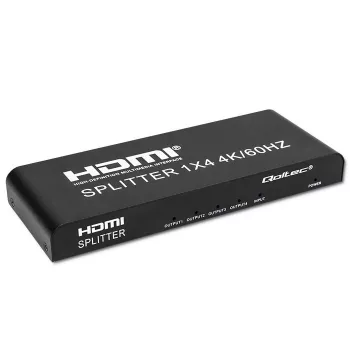 Qoltec 51799 Splitter HDMI ativo 4 x HDMI 4K x 2K | 6 Gb/s | 60 Hz