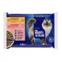 OptiVital Saquetas - Alimento completo para gatos adultos com frango e salmão 4x85g
