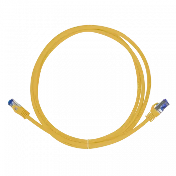 Logilink Professional Ultraflex - Cabo de patch - RJ-45 (M) para RJ-45 (M) - 50 cm - 6 mm - S/FTP - Cabo bruto Cat.7 (Cabo) / CAT 6a (Portas) - isento de halogéneos, moldado, com alívio de tensão - Amarelo