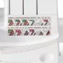 Máquina de costura overlock Singer 14T968, energia elétrica, branco