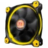 Ventoinha de caixa Thermaltake Riing 14 LED 140mm preto/amarelo