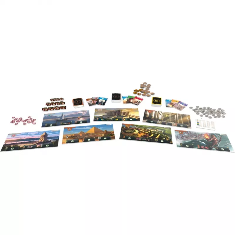 7 Wonders - jogo base - novo design, jogo de tabuleiro jogo especialista do ano 2011