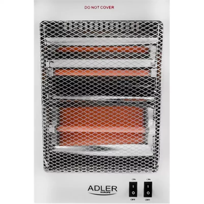Adler | Aquecedor | AD 7709 | Aquecedor halogéneo | 800 W | Número de níveis de potência 2 | Branco