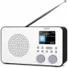 Rádio de internet TECHNISAT VIOLA 2 C IR — sintonizador analógico e digital, DAB+/FM, Wi‑Fi, 3 W, TFT 2,4 polegadas, 3,5 mm, preto/branco