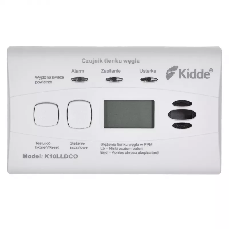 K10LLDCO KIDDE Detetor de monóxido de carbono e monóxido de carbono