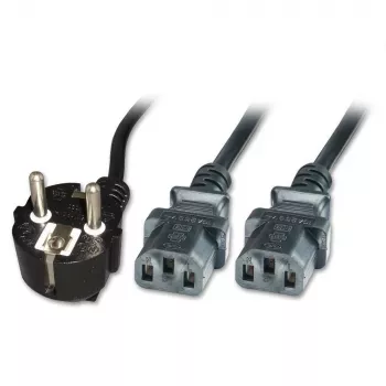 Microconnect PE011330 cabo de alimentação preto 3 m 2 x conector fêmea C13