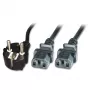 Microconnect PE011330 cabo de alimentação preto 3 m 2 x conector fêmea C13