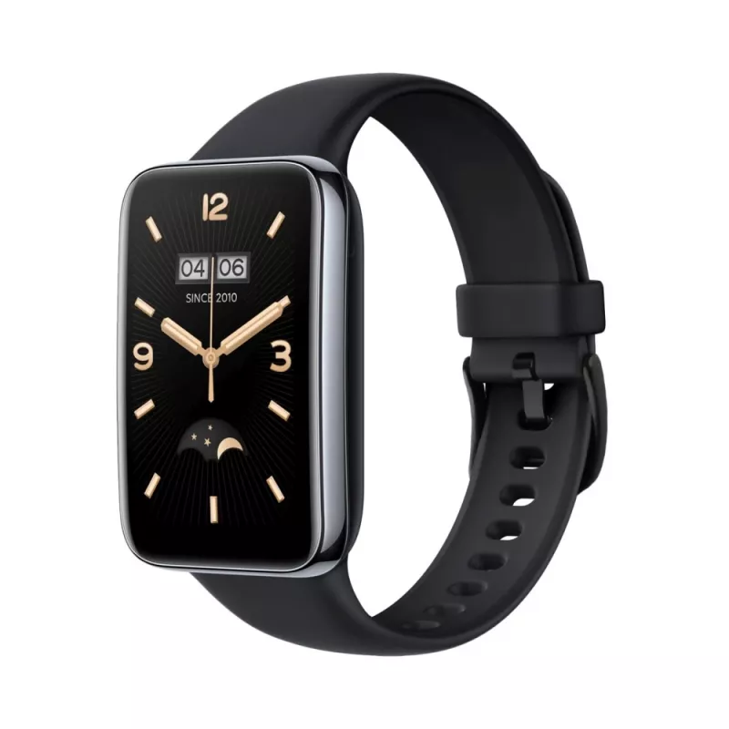 Pulseira de silicone FIXED para Xiaomi Mi Smart Band 7 Pro – Preto, ajustável, resistente à água