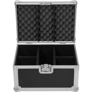 Flightcase Roadinger 31005224 para 4x SILENT PAR 6 QCL — caixa de transporte protetora