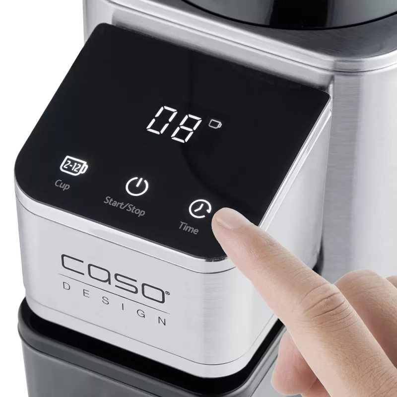 Caso Moinho de café | Barista Chef Aço inoxidável | 150 W | Capacidade de grãos de café 250 g | Número de chávenas 12 unid. | Aço inoxidável
