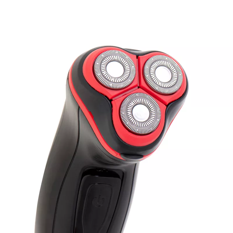 Máquina de barbear Mesko MS 2926 para homem rotativa aparadora preta, vermelha