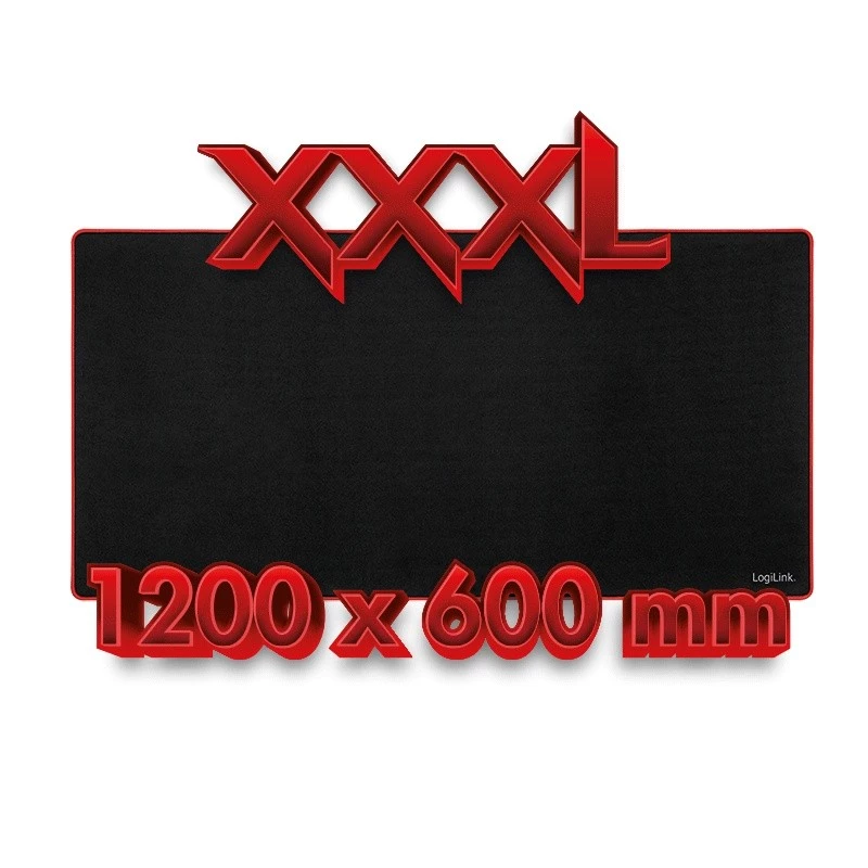 Tapete de rato para gaming XXXL, preto
