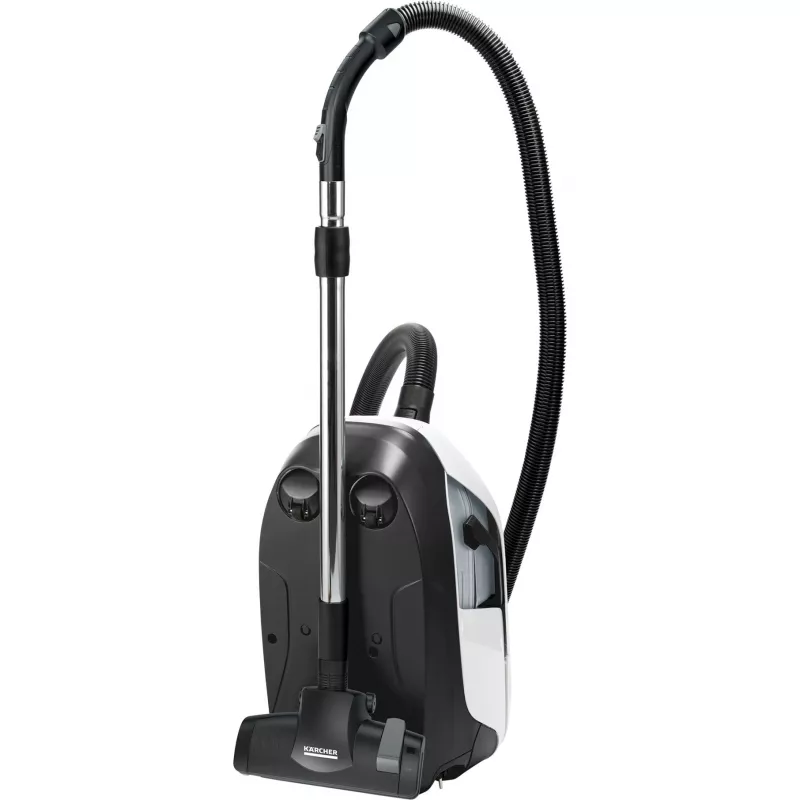 Aspirador vertical Kärcher DS 6 — limpeza a seco, 650 W, capacidade de pó 2 l, HEPA 13, raio de ação 10,2 m, tubo telescópico