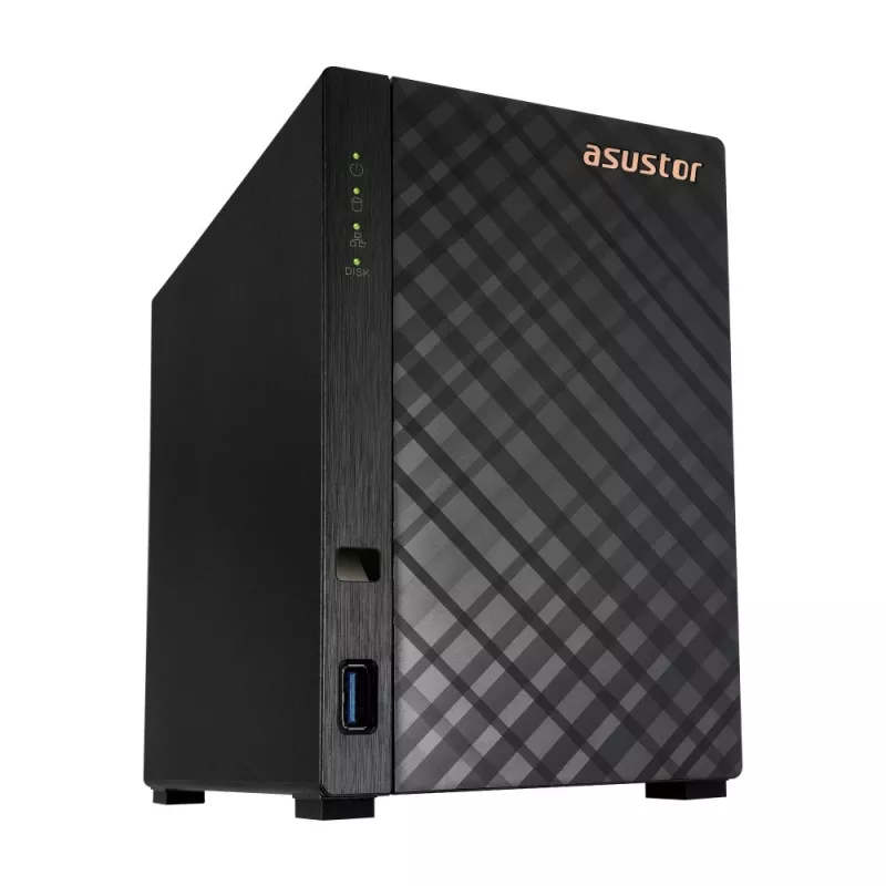 Asustor AS1102TL NAS/servidor de armazenamento Mini Tower Realtek RTD1619B 1 GB DDR4 0 TB ADM preto